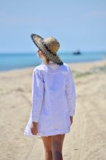 Μακρύ Τζίν Τζάκετ (Λευκό)