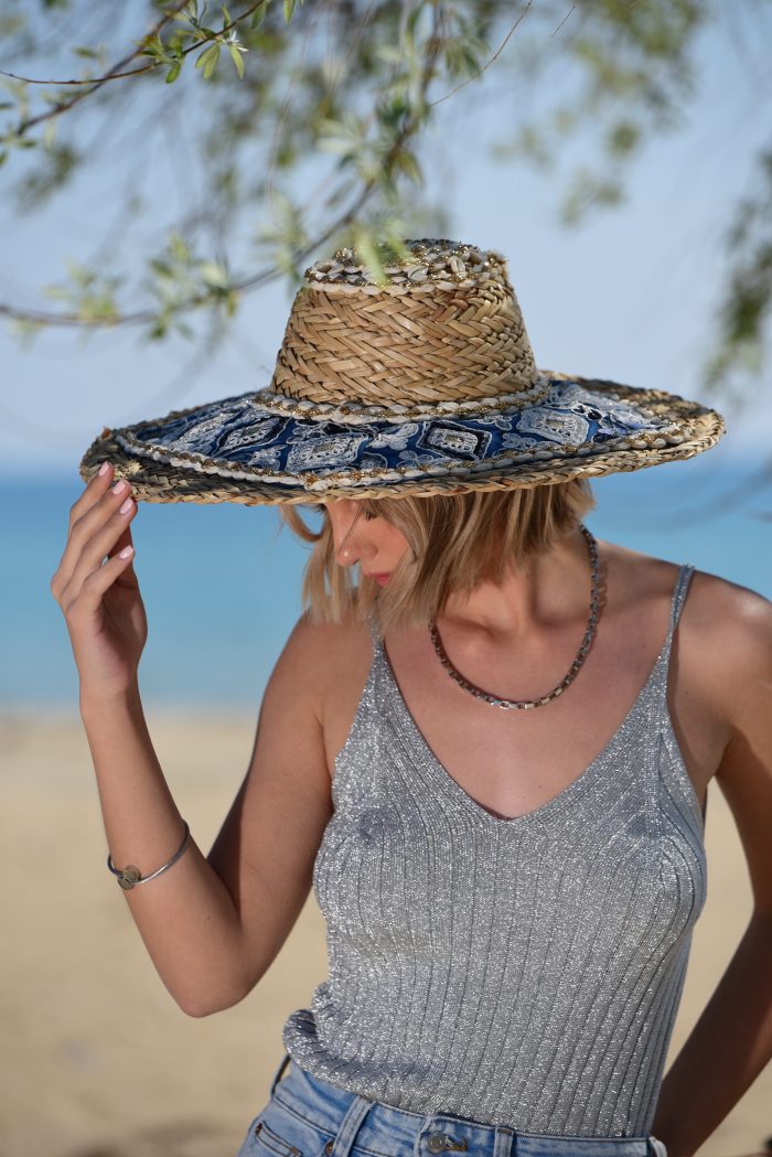Ψάθινο Καπέλο Boho Λουίζα