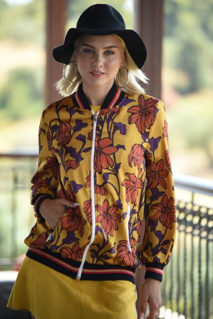 Bomber Jacket Φλοράλ