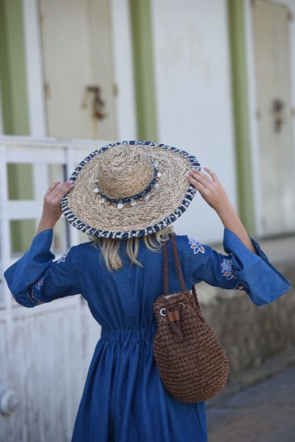 Ψάθινο Καπέλο Boho Πολυξένη