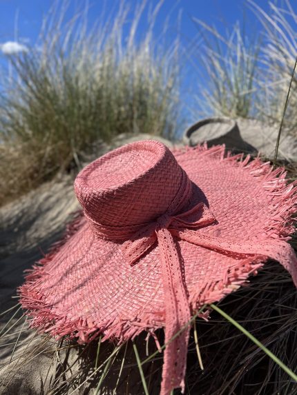 Ψάθινο Καπέλο Άννα (Pink)