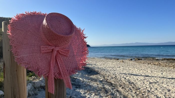 Ψάθινο Καπέλο Άννα (Pink)