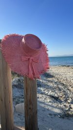 Ψάθινο Καπέλο Άννα (Pink)