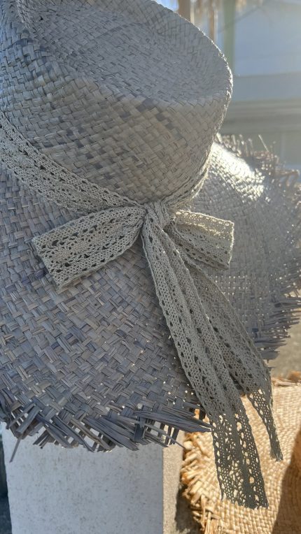 Ψάθινο Καπέλο Άννα (Grey)