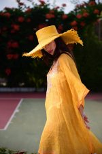 Ψάθινο Καπέλο Άννα (Yellow)