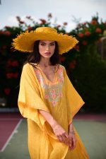 Ψάθινο Καπέλο Άννα (Yellow)