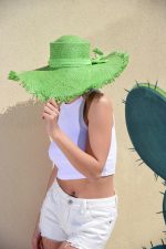 Ψάθινο Καπέλο Άννα (Green)