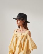 Καπέλο Panama "Λουίζα" (Μαύρο)