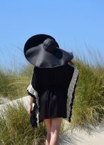 Ψάθινο Καπέλο Αλίκη (Μαύρο)