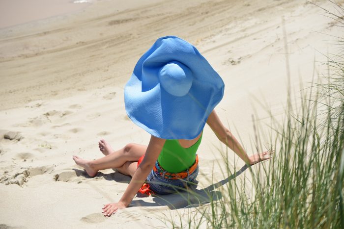 Ψάθινο Καπέλο Αλίκη (Γαλάζιο)