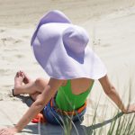 Ψάθινο Καπέλο Αλίκη (Μωβ)