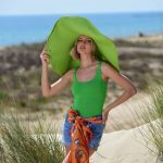 Ψάθινο Καπέλο Αλίκη (Πράσινο)