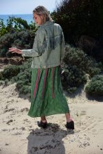 Τζιν Τζάκετ με Κρόσια (Πράσινο)