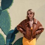 Bomber Τζάκετ Δερματίνη Ταμπά