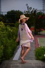 Καφτάνι Λινό Oversized (Μωβ)