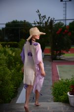 Καφτάνι Λινό Oversized (Μωβ)