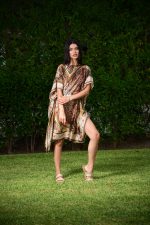 Καφτάνι Σατέν Oversized "Beige Marigold"