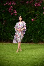 Καφτάνι Σατέν Oversized "Purple Ivy"
