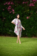 Καφτάνι Σατέν Oversized "Purple Ivy"