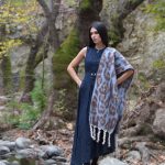 Κασκόλ Animal Print (Γαλάζιο)