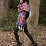 Κασκόλ Πιε Ντε Πούλ (Μωβ)