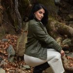 Τζάκετ Oversized Ίσιο Φερμουάρ Χακί