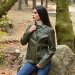 Bikers Τζάκετ Oversized Χακί