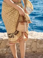 Picnic à la Mode – Ψάθινη Τσάντα με Δερμάτινες Λεπτομέρειες