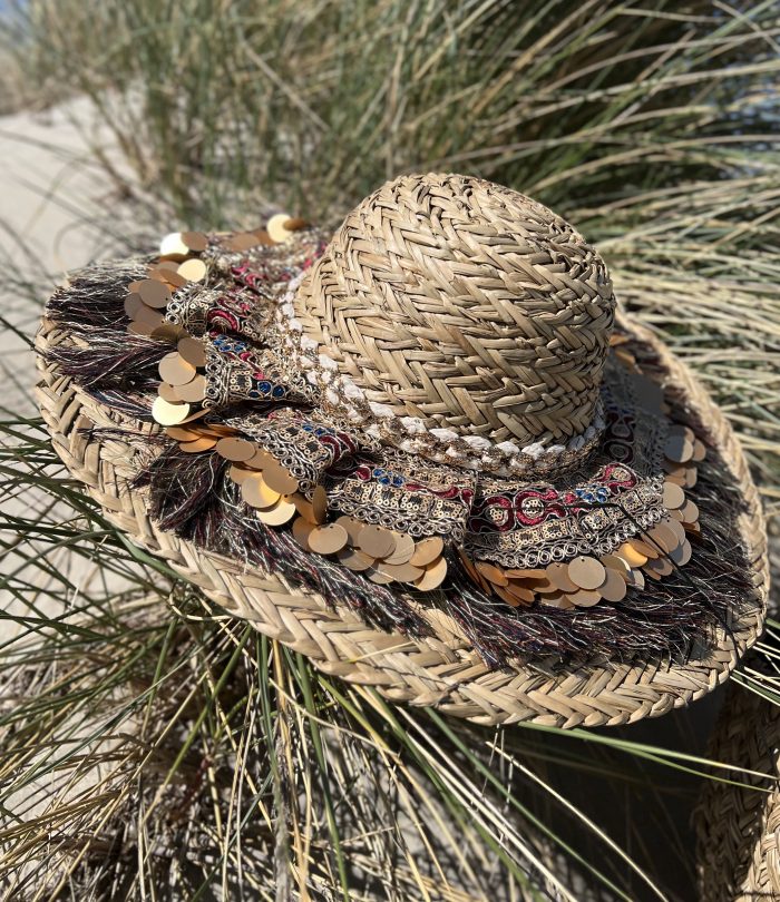 Ψάθινο Καπέλο Boho Μαρίζα