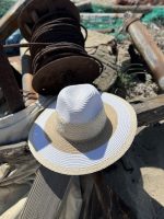 Καπέλο Panama με Μεγάλο Γείσο Λευκό