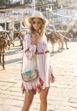 Tσάντα Ώμου με Κρόσσια “Fiesta de Color”
