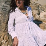 Λευκό Καφτάνι με Κεντήματα “Aegean Whisper”