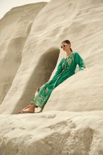 Μακρύ Καφτάν Φόρεμα με Χρυσοκέντητο Paisley Μοτίβο “Sade”