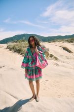 Φόρεμα Πράσινο με Φουντάκια “Tropical Escape”