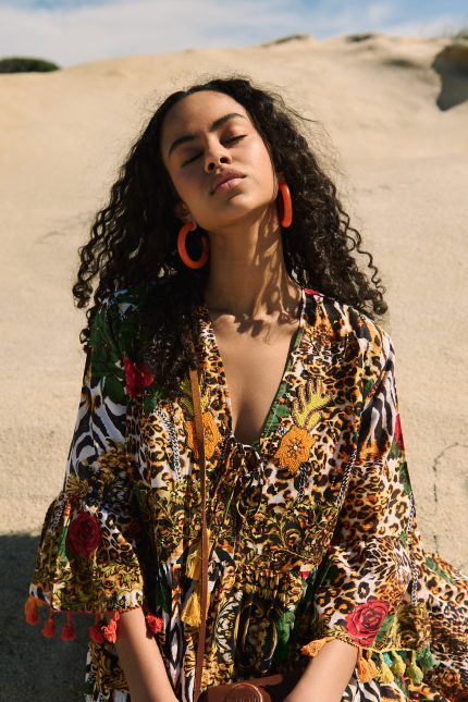 Φόρεμα Παραλίας Εμπριμέ Animal Print “Zuri”