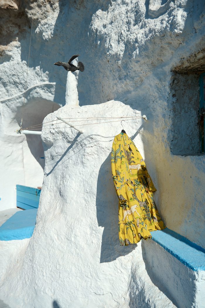 Κίτρινο Καφτάνι Σεμιζιέ “Zaira”