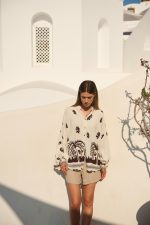 Oversized Πουκάμισο με Φοίνικες