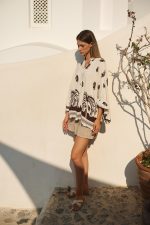 Oversized Πουκάμισο με Φοίνικες