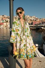 Καφτάνι “Mediterranean Lemon” με Boho Αισθητική
