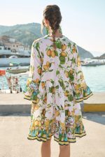 Καφτάνι “Mediterranean Lemon” με Boho Αισθητική