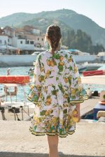Καφτάνι “Mediterranean Lemon” με Boho Αισθητική