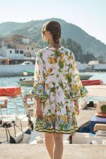 Καφτάνι “Mediterranean Lemon” με Boho Αισθητική