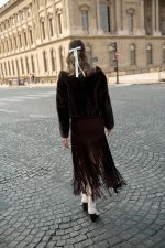 Καφέ Γούνινο Τζάκετ με Κουκούλα