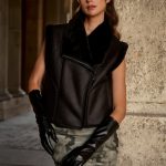 Μαύρο Αμάνικο Γιλέκο Doubleface