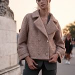 Κοντό Παλτό/Σακάκι Ροζ Σαμπανιζέ