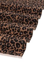 Κασκόλ Animal Print σε Καφέ Τόνο “Zahara”