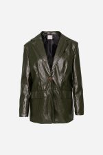 Σακάκι Δερματίνη Λαδί “Verde”