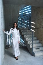 Φούστα Σατέν Λευκή “Amara”