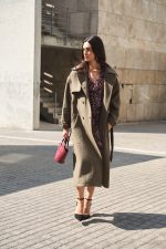 Παλτό Μάλλινο Χακί Trench “Savannah”