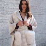 Κάπα Με Γούνα Και Suede Λεπτομέρειες Διπλής Όψης “Sahara”